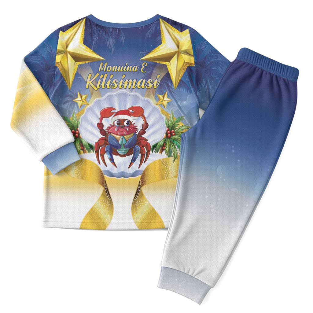 Niue Christmas Pajama Set Seashell Santa Beach Vibes - Polynesian Pride