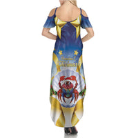 Niue Christmas Summer Maxi Dress Seashell Santa Beach Vibes - Polynesian Pride