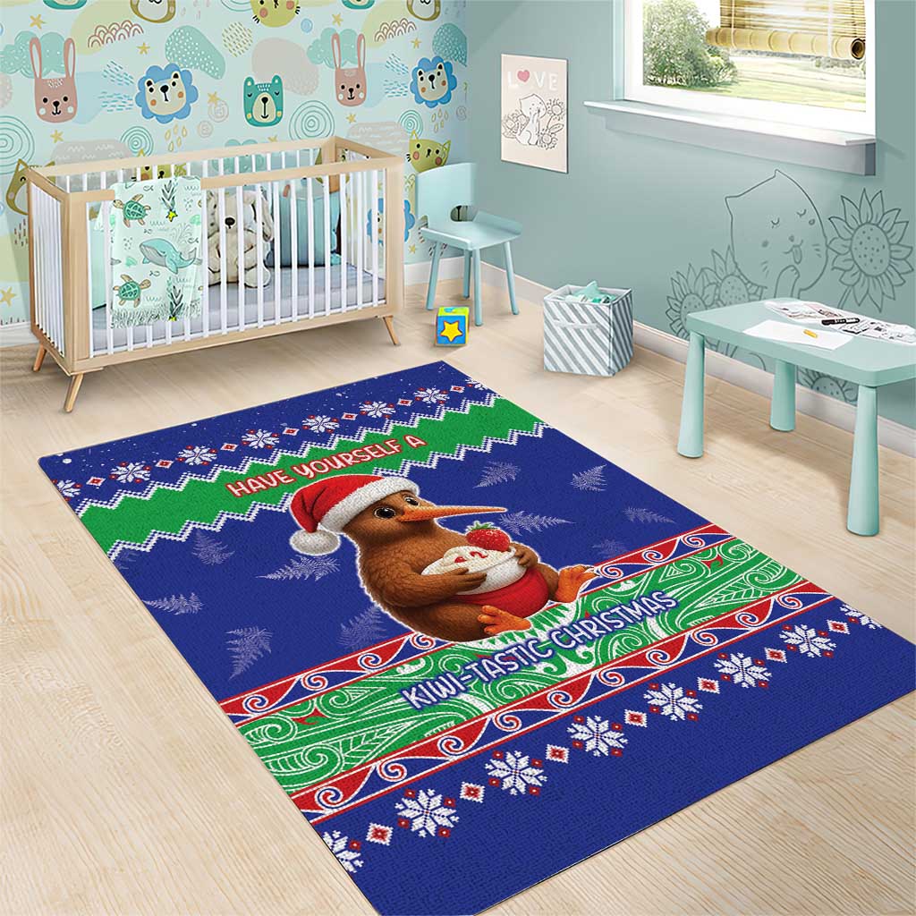 New Zealand Christmas Area Rug Have Yourself A Kiwi-tastic Christmas - Polynesian Pride