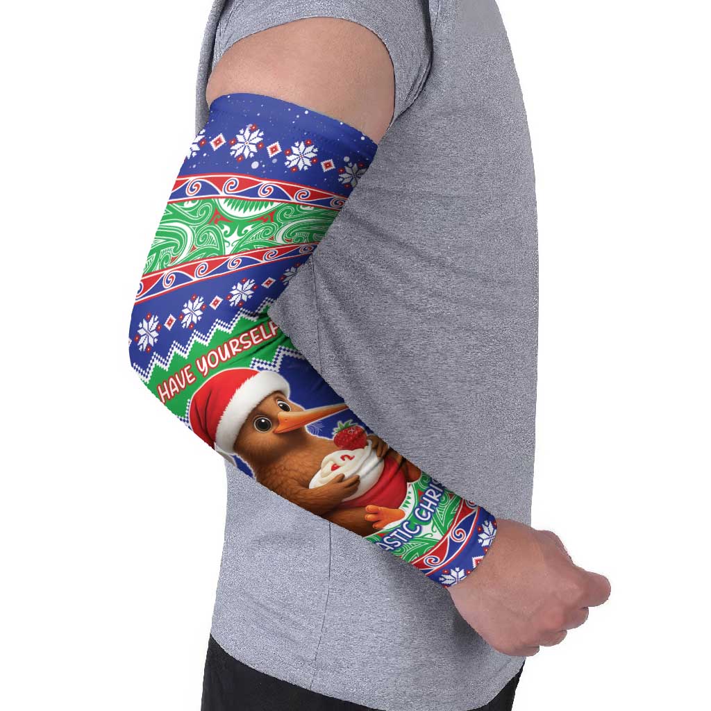 New Zealand Christmas Arm Sleeves Have Yourself A Kiwi-tastic Christmas - Polynesian Pride