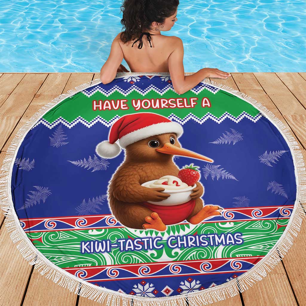 New Zealand Christmas Beach Blanket Have Yourself A Kiwi-tastic Christmas - Polynesian Pride