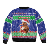 New Zealand Christmas Bomber Jacket Have Yourself A Kiwi-tastic Christmas - Polynesian Pride