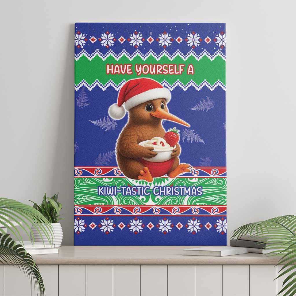 New Zealand Christmas Canvas Wall Art Have Yourself A Kiwi-tastic Christmas - Polynesian Pride