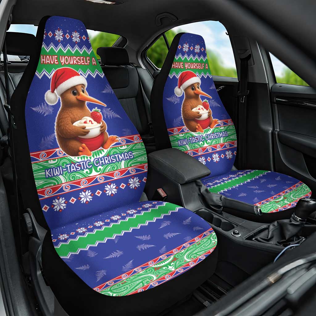 New Zealand Christmas Car Seat Cover Have Yourself A Kiwi-tastic Christmas - Polynesian Pride