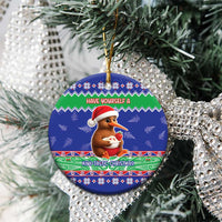 New Zealand Christmas Ceramic Ornament Have Yourself A Kiwi-tastic Christmas - Polynesian Pride