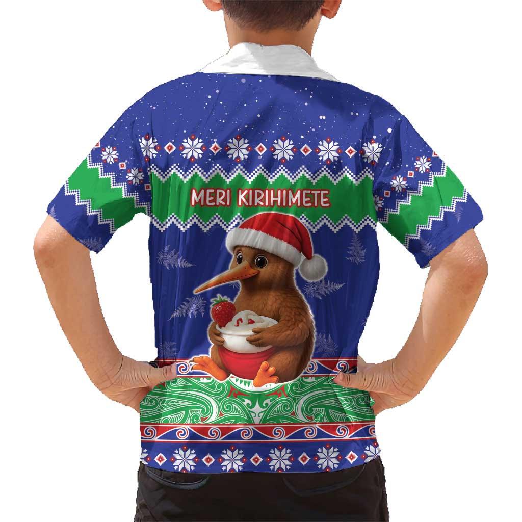 New Zealand Christmas Family Matching Tank Maxi Dress and Hawaiian Shirt Have Yourself A Kiwi-tastic Christmas - Polynesian Pride