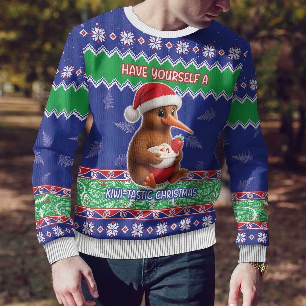 New Zealand Christmas Ugly Christmas Sweater Have Yourself A Kiwi-tastic Christmas - Polynesian Pride
