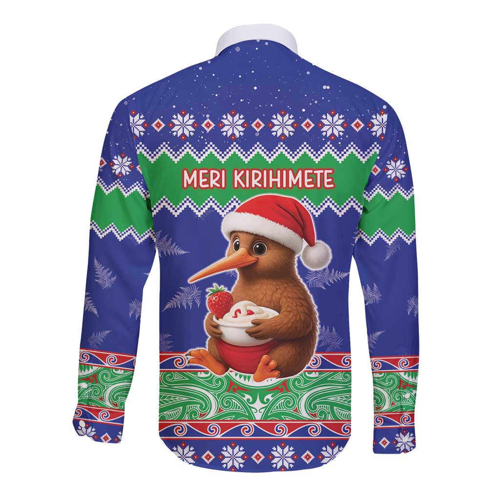 New Zealand Christmas Long Sleeve Button Shirt Have Yourself A Kiwi-tastic Christmas - Polynesian Pride