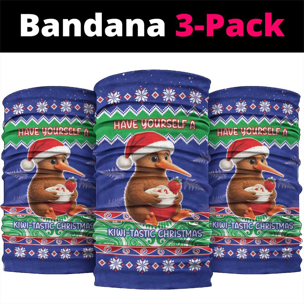 New Zealand Christmas Neck Gaiter Have Yourself A Kiwi-tastic Christmas - Polynesian Pride