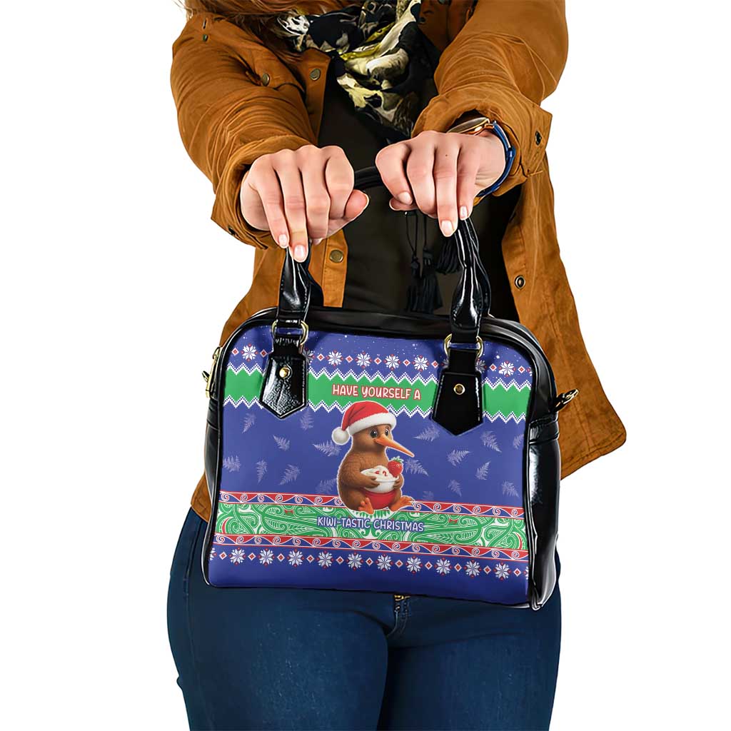 New Zealand Christmas Shoulder Handbag Have Yourself A Kiwi-tastic Christmas - Polynesian Pride