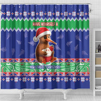 New Zealand Christmas Shower Curtain Have Yourself A Kiwi-tastic Christmas - Polynesian Pride