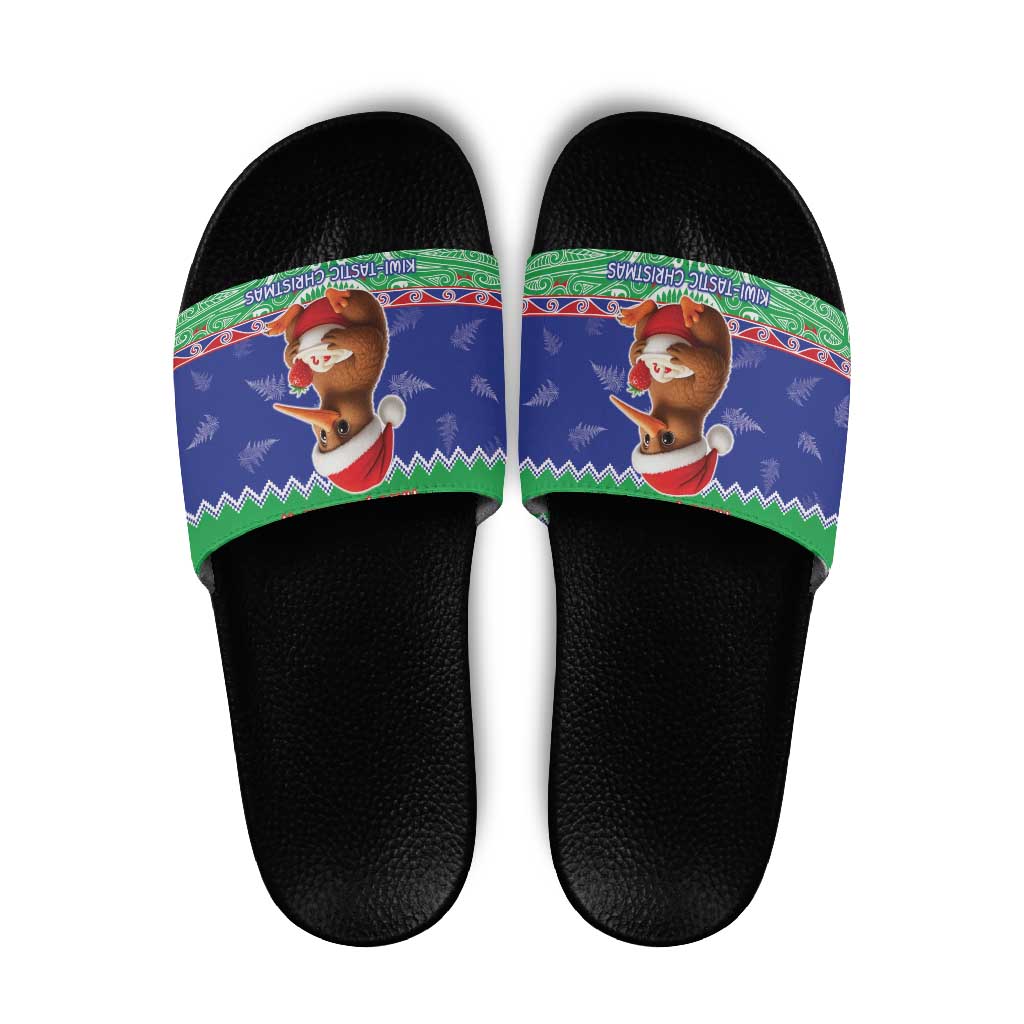 New Zealand Christmas Slide Sandals Have Yourself A Kiwi-tastic Christmas - Polynesian Pride
