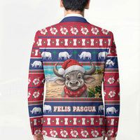 Guam Christmas Blazer Felis Pasgua Carabao Santa LT05 - Polynesian Pride