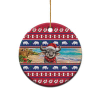 Guam Christmas Ceramic Ornament Felis Pasgua Carabao Santa LT05 - Polynesian Pride