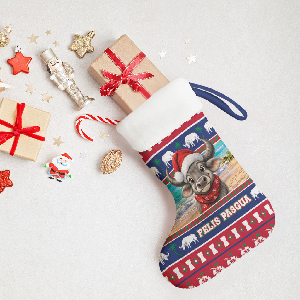 Guam Christmas Stocking Felis Pasgua Carabao Santa LT05 - Polynesian Pride