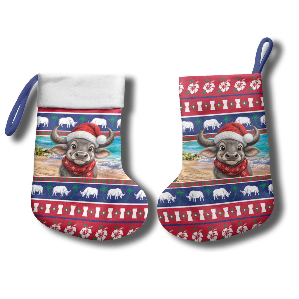 Guam Christmas Stocking Felis Pasgua Carabao Santa LT05 - Polynesian Pride