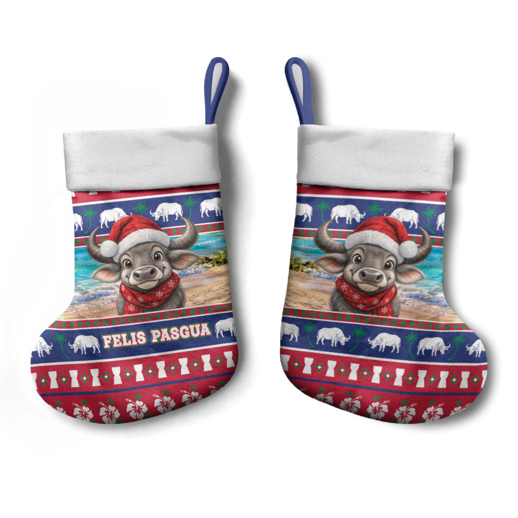 Guam Christmas Stocking Felis Pasgua Carabao Santa LT05 - Polynesian Pride