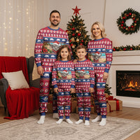 Guam Christmas Pajama Set Felis Pasgua Carabao Santa LT05 - Polynesian Pride