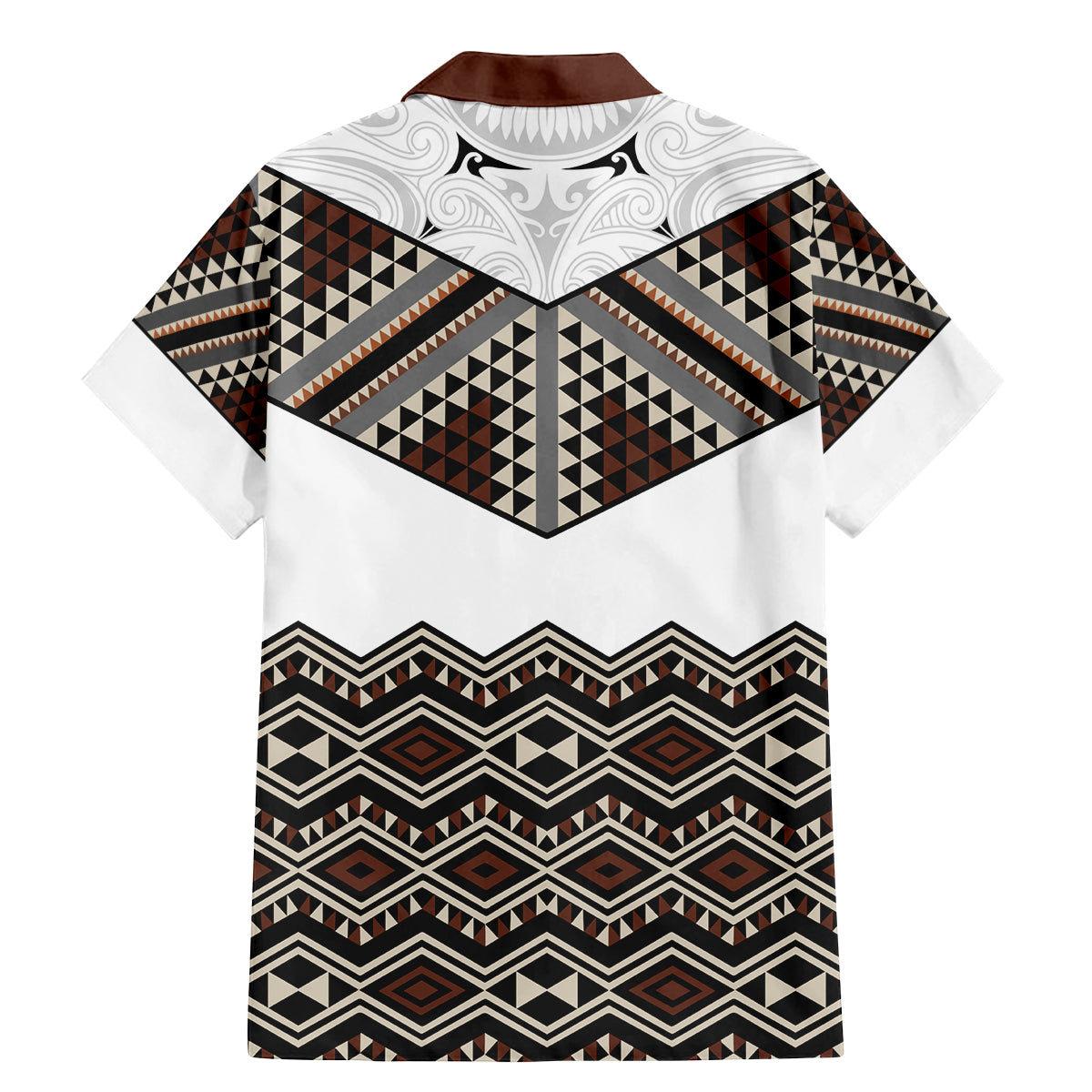 New Zealand Aotearoa Family Matching Mermaid Dress and Hawaiian Shirt Taniko Art Simple Style LT05 - Polynesian Pride