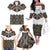 New Zealand Aotearoa Family Matching Off Shoulder Long Sleeve Dress and Hawaiian Shirt Taniko Art Simple Style LT05 - Polynesian Pride