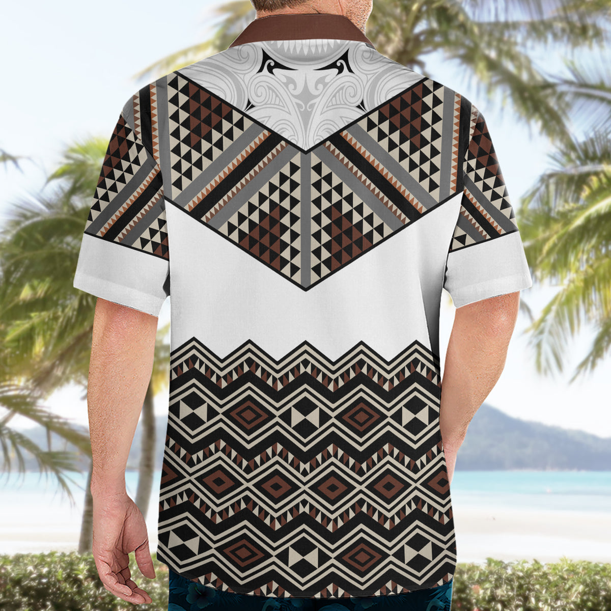 New Zealand Aotearoa Hawaiian Shirt Taniko Art Simple Style LT05 - Polynesian Pride