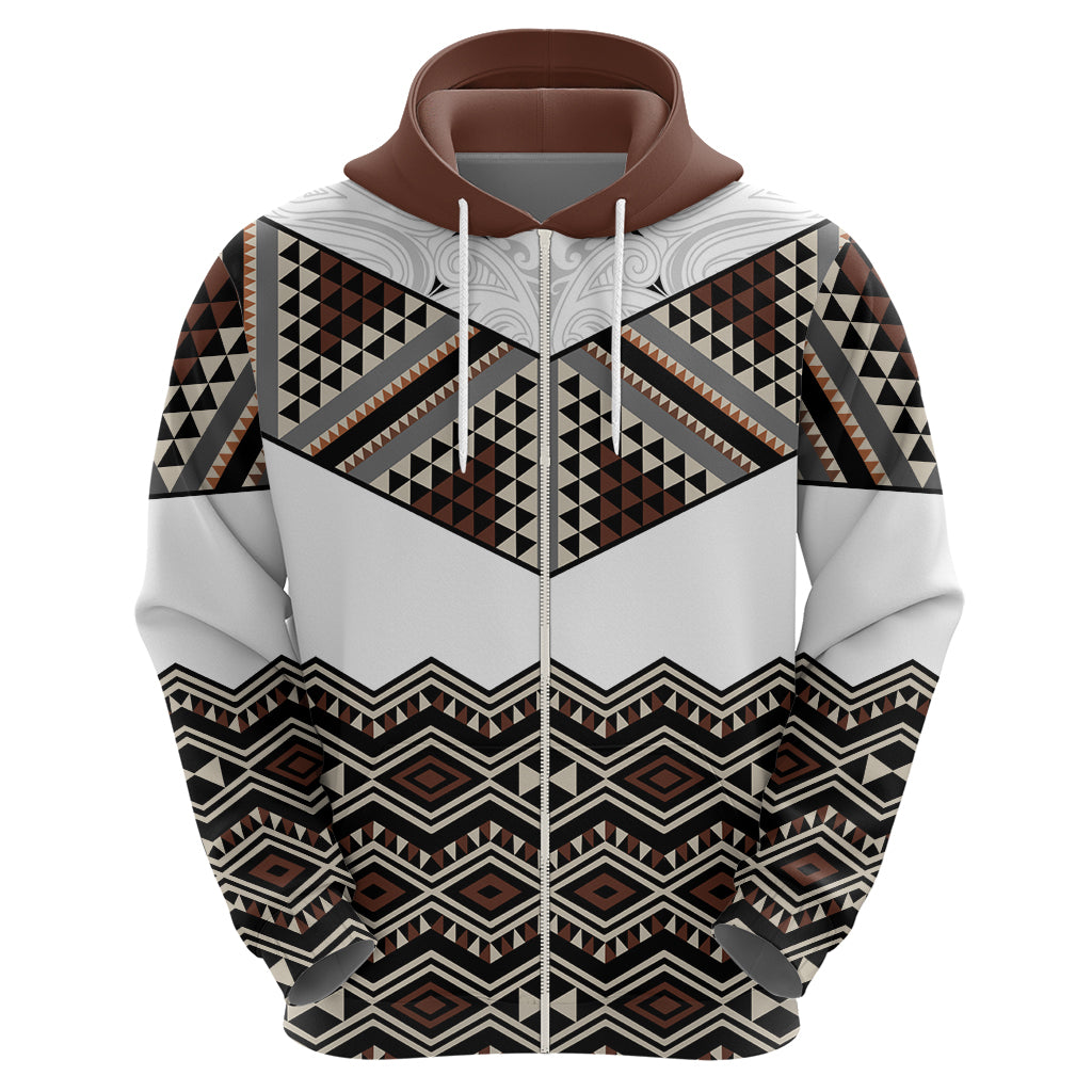 New Zealand Aotearoa Hoodie Taniko Art Simple Style LT05 - Polynesian Pride