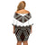 New Zealand Aotearoa Off Shoulder Short Dress Taniko Art Simple Style LT05 - Polynesian Pride