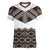 New Zealand Aotearoa Women V Neck T Shirt Taniko Art Simple Style LT05 Female Brown - Polynesian Pride