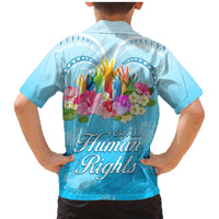 Universal Human Rights Month Family Matching Mermaid Dress and Hawaiian Shirt Polynesian Style LT05 - Polynesian Pride