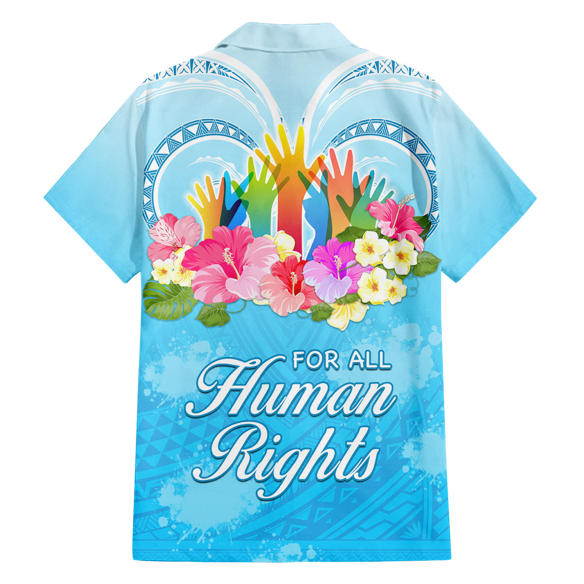 Universal Human Rights Month Family Matching Tank Maxi Dress and Hawaiian Shirt Polynesian Style LT05 - Polynesian Pride