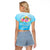 Universal Human Rights Month Raglan Cropped T Shirt Polynesian Style LT05 - Polynesian Pride