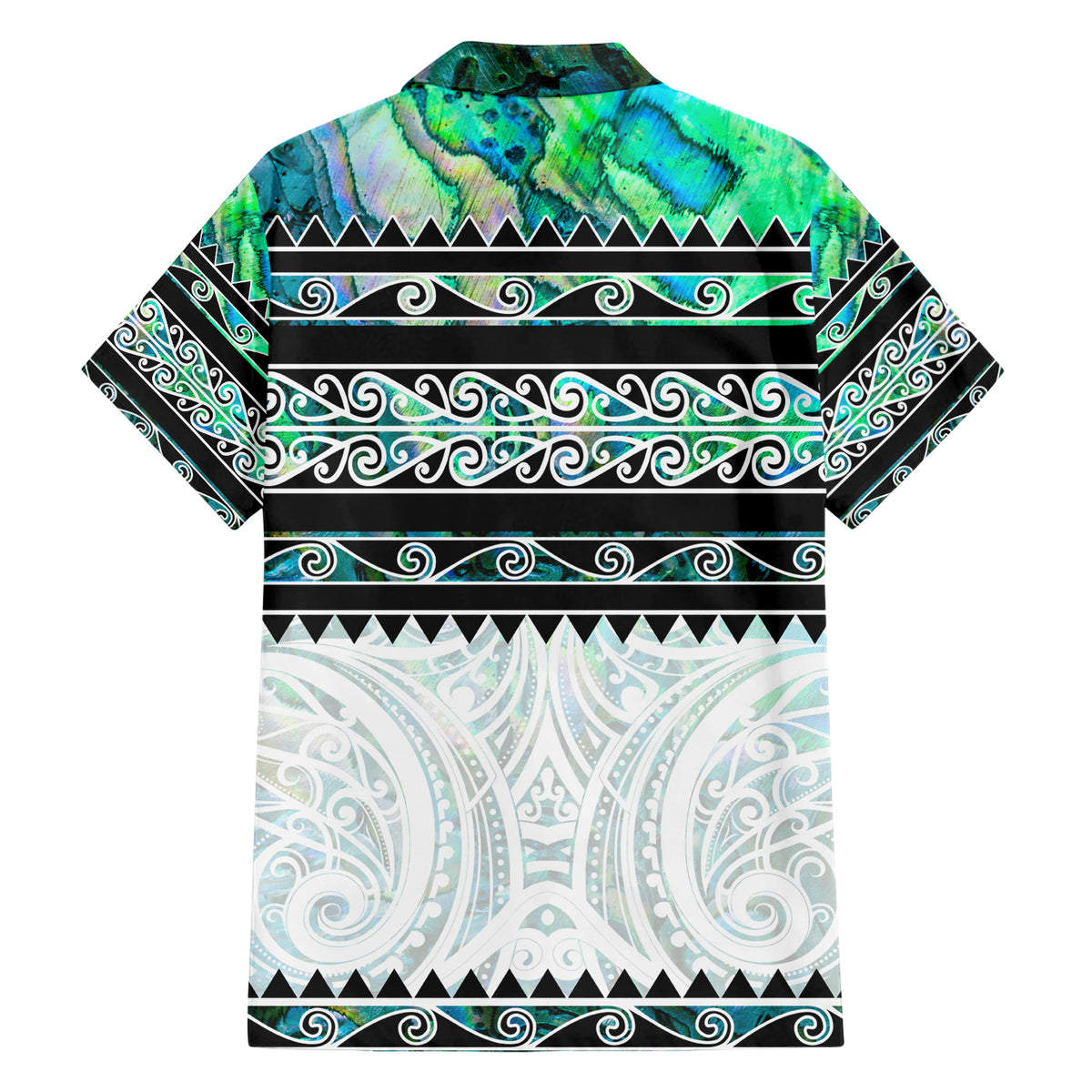 New Zealand Aotearoa Hawaiian Shirt With Paua Shell Kowhaiwhai Pattern LT05 - Polynesian Pride