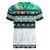 New Zealand Aotearoa Women V Neck T Shirt With Paua Shell Kowhaiwhai Pattern LT05 - Polynesian Pride