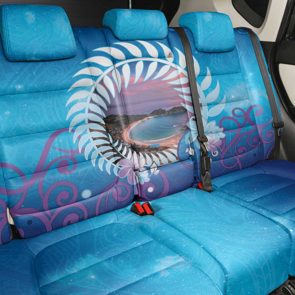 New Zealand Matapouri Beach Landscape Back Car Seat Cover