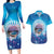 New Zealand Matapouri Beach Landscape Couples Matching Long Sleeve Bodycon Dress and Hawaiian Shirt