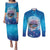 New Zealand Matapouri Beach Landscape Couples Matching Puletasi and Long Sleeve Button Shirt