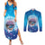 New Zealand Matapouri Beach Landscape Couples Matching Summer Maxi Dress and Long Sleeve Button Shirt