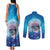 New Zealand Matapouri Beach Landscape Couples Matching Tank Maxi Dress and Long Sleeve Button Shirt