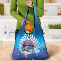 New Zealand Matapouri Beach Landscape Grocery Bag