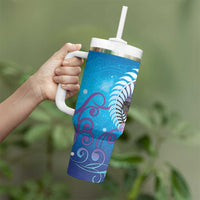 New Zealand Matapouri Beach Landscape Tumbler With Handle