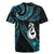 New Zealand Aotearoa Rugby Jersey Maori Manaia Paua Shell Glitter Turquoise