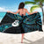 New Zealand Aotearoa Sarong Maori Manaia Paua Shell Glitter Turquoise