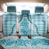 Aloha Hawaii Palaka Back Car Seat Cover Blue Plumeria Lei - Polynesian Pride