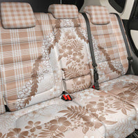 Aloha Hawaii Palaka Back Car Seat Cover Beige Plumeria Lei - Polynesian Pride