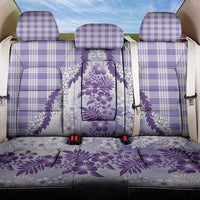 Aloha Hawaii Palaka Back Car Seat Cover Purple Plumeria Lei - Polynesian Pride