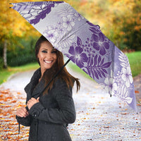Aloha Hawaii Palaka Umbrella Purple Plumeria Lei - Polynesian Pride