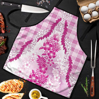 Aloha Hawaii Palaka Apron Pink Plumeria Lei - Polynesian Pride