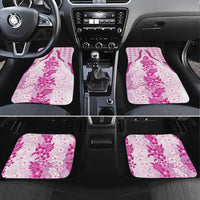Aloha Hawaii Palaka Car Mats Pink Plumeria Lei - Polynesian Pride