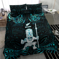 New Zealand Maori Taiaha Bedding Set Tiki Warrior Paua Shell LT05 - Polynesian Pride
