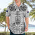 Custom New Zealand Maori Taiaha Hawaiian Shirt Tiki Warrior White LT05 - Polynesian Pride